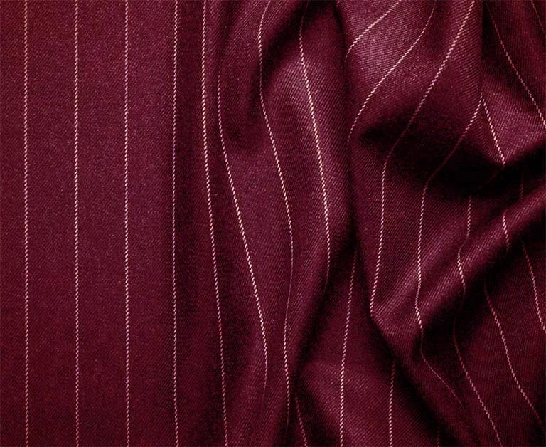 Odyssey Collection - Burgundy Regular Fit 3 Piece Suit 2 Button Gangster Stripe 2 Odyssey Collection - Burgundy Regular Fit 3 Piece Suit 2 Button Gangster Stripe - Image 2