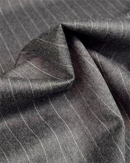 Sovana Collection - Regular Fit 3 Piece Suit 2 Button Tone On Tone Stripe In Gray 2 Sovana Collection - Regular Fit 3 Piece Suit 2 Button Tone On Tone Stripe In Gray - Image 2
