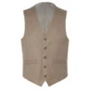 Khaki Slim Fit Vest Single Breasted 5 Button Design