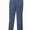 Dress Pants Regular Fit Leg Pleated Pre-hemmed With Cuffs In Blue
