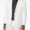 Modern Fit 2 Piece Suit 2 Button White