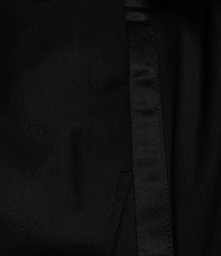 Regular Fit Satin Lapel 2 Piece Tuxedo In Black 3 Regular Fit Satin Lapel 2 Piece Tuxedo In Black - Image 3