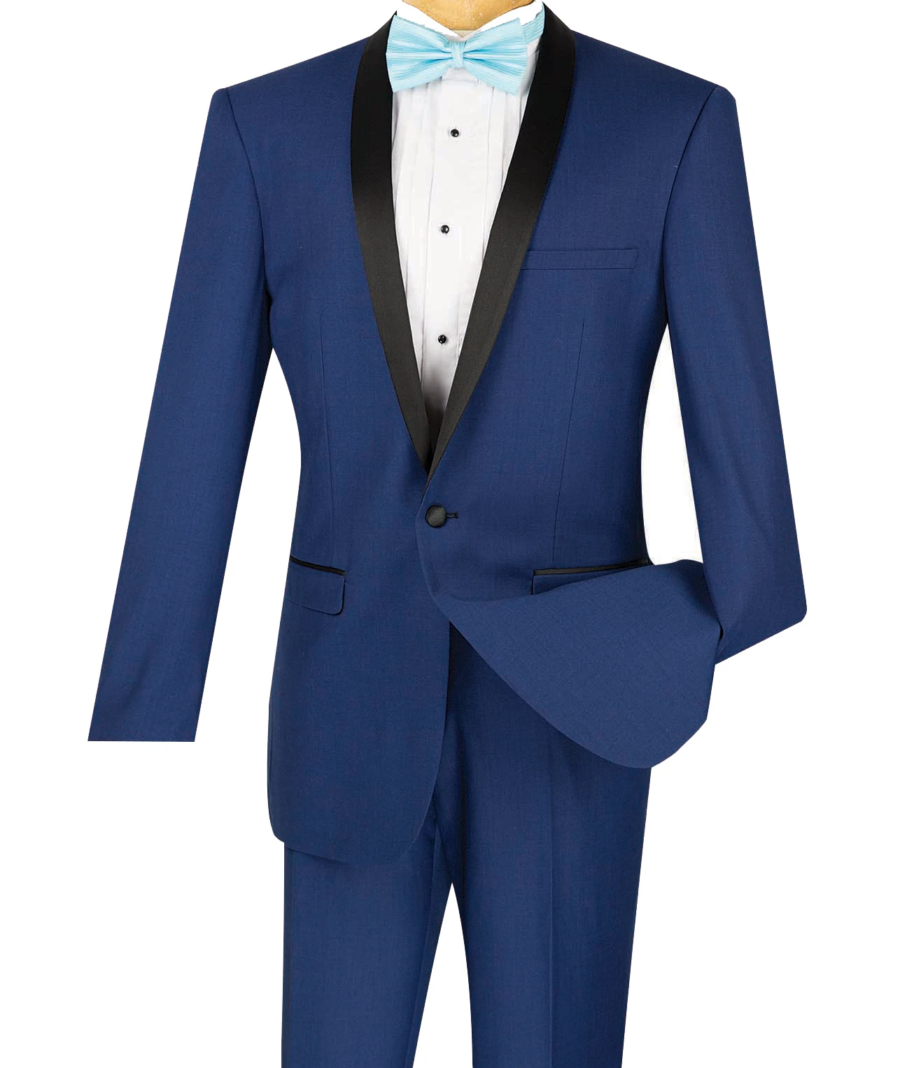 Kingsman Collection - Shawl Collar Slim Fit Tuxedo 2 Piece 1 Button In Blue 1 Kingsman Collection - Shawl Collar Slim Fit Tuxedo 2 Piece 1 Button In Blue