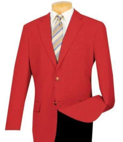 Men's Red Regular Fit Everyday Blazer