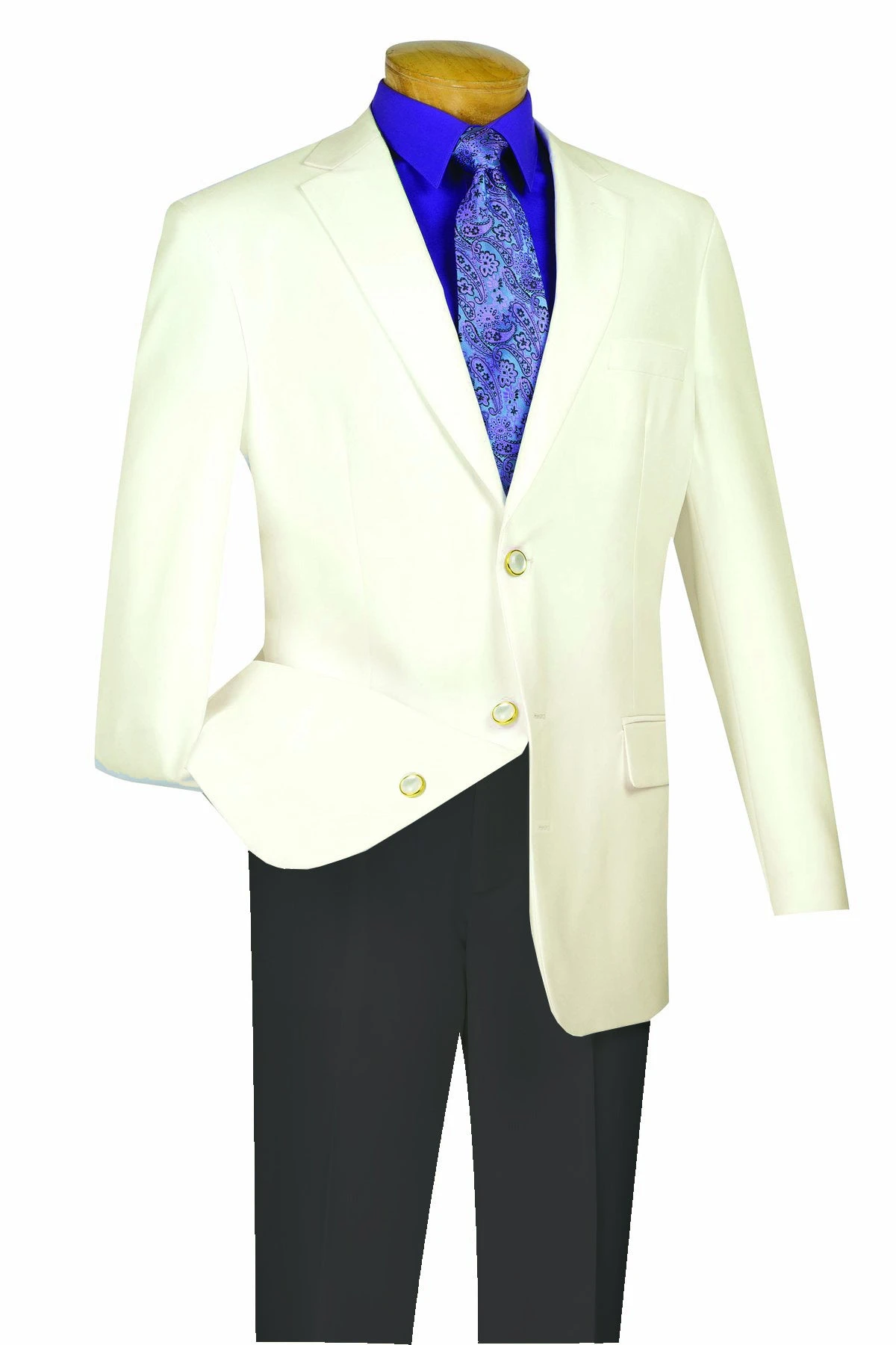 Ivory Regular Fit 3 Button Blazer 1 Ivory Regular Fit 3 Button Blazer